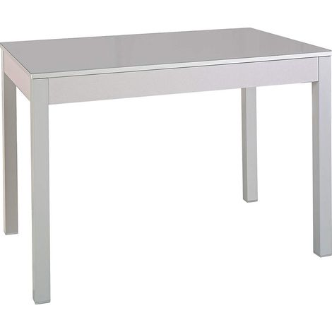 Table Extensible de Cuisine, métal, Gris, 110 x 70 cm (1/4)