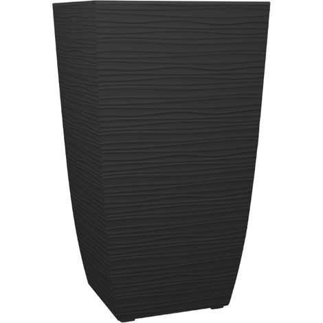 Pot carré Haut DIVA STONE , 43,5 x 43,5 x 78,2 cm, 42 L - EDA (1/7)