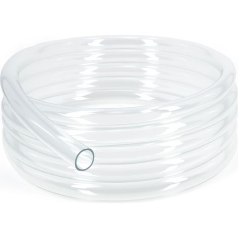 Tuyau Flexible en PVC de 10 x 12 mm, Tube en Plastique Transparent de 5 Mètres, Tuyau à Paroi Mince d'une Épaisseur de Paroi de 1 mm pour Applications Basse Pression (1/5)