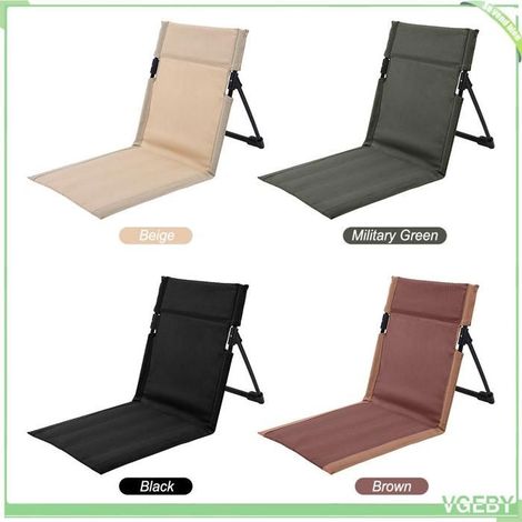 Chaise de plage pliante - FAFEICY - Modèle portable - Ergonomique - Rembourrée mousse - Sac de rangement (1/5)