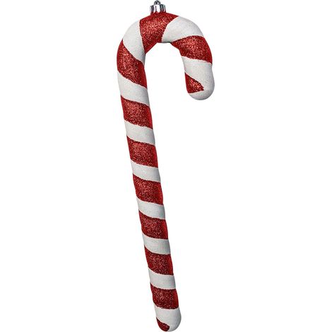 Mömax Dekoanhänger Candy Cane Weiß/Hellrot (1/5)