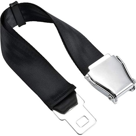 Rallonge de ceinture de sécurité avion universelle réglable, extension de ceinture pour confort et sécurité passager