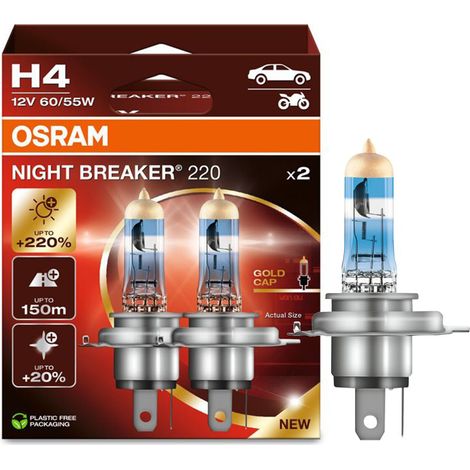 Osram Night Breaker H4 NL 220%.