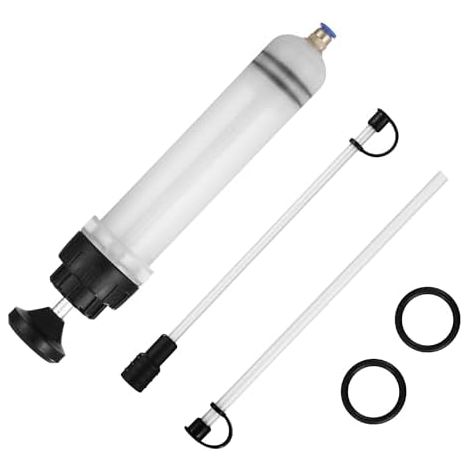 200ml Seringue a Huile, Aspiration Seringue,pour Huiles Diverses Pompes d'aspiration et de Remplissage pour Toutes Sortes d'huiles, Liquides de Frein, Liquides de Refroidissement (1/5)