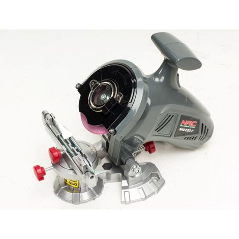 NAC Afiladora de cadenas 250W SHE250-F, afiladora precisa de cadenas con rueda de 100 mm, ideal para mantenimiento de motosierras y herramientas de corte (1/4)