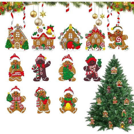 Juego de 12 bonitos colgantes para decoración navideña (1/5)