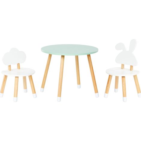 Kids Table with Chairs ROBIN White