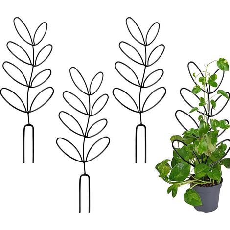 3 Tuteurs Plante Intérieur - Tuteur à Fleurs - Treillis pour Plantes en Pot - Cages pour Plantes en Pot - Aide à la Croissance pour Plantes Grimpantes (1/4)