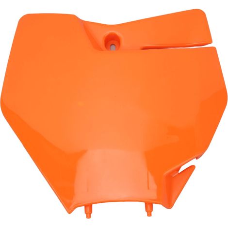 Plaque d'immatriculation avant de moto, couvercle de plaques signalétiques en plastique ABS pour EXC 150 250 300 TPI 2020 à 2022 Orange.