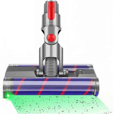 Rotierender Bürstenkopf mit flexiblen Doppelwalzen, kompatibel mit den Staubsaugern V7, V8, V10, V11 und V15. Teile mit LED-Beleuchtung, kompatibel mit (1/5)