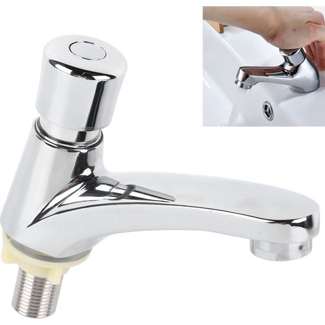 Robinet de lavabo à action retardée, robinet à pression pour économiser l'eau dans les lieux publics (1/5)