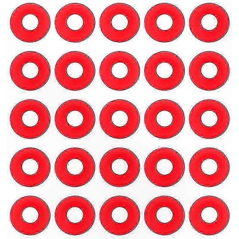 25 joints en silicone rouge pour bouteilles à bouchon mécanique, joints pour bouteilles de bière artisanale (1/4)