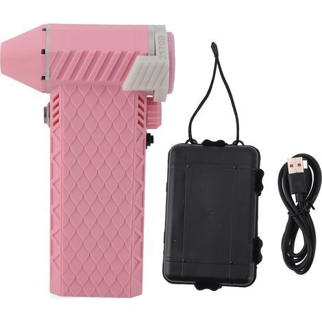 Souffleur à main Jet Dry 8000 mAh 110 000 tr/min, ventilateur turbo puissant pour clavier et nettoyage de voiture, rose (1/5)
