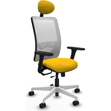 Chaise de bureau piqueras y crespo Zulema blanc support lombaire (1/2)