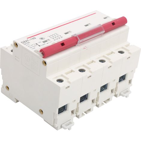 DZ47-100 4P D80100A Household Air Circuit Breaker, Type D Miniature Circuit Breaker (1/5)