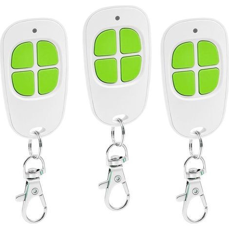 AAM0094 AAM0121 AAM0135 AAM0133 AAM0085 Télécommande Portail, 433,92 MHz Télécommande Compatible avec SCS Sentinel, 4 canauxBip Portail Porte De Garage (Lot de 3) (1/4)