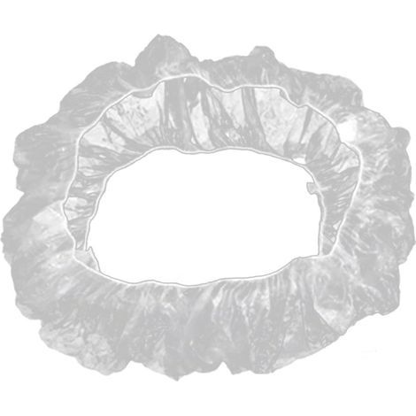100 housses volant jetables – 100 housses universelles pour volant et levier vitesse avec bandes élastiques – Protection volant imperméable blanche opaque pour (1/5)