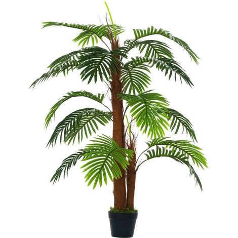 Arbre bambou artificiel de 120 cm avec pot, plante verte décorative idéale pour aménager votre intérieur (1/5)