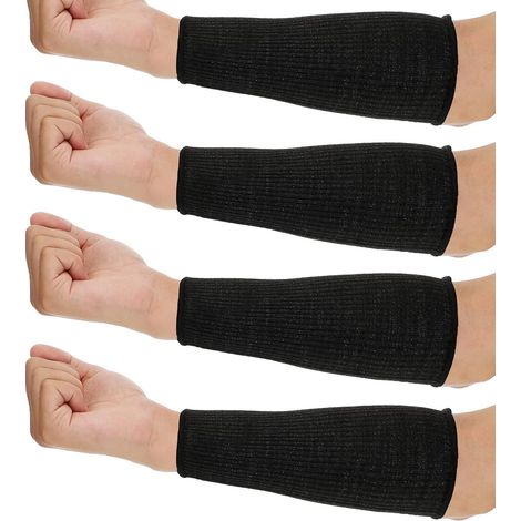 2 Paar schnitt- und feuerfeste Armstulpen für dünne Haut, ideal zum Kochen und... (1/5)