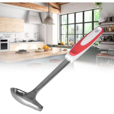 Louche Inox Anti-Dérapante Portable à Bec Verseur pour Conserves, Cuisine, Restaurant, Hôtel (1/5)
