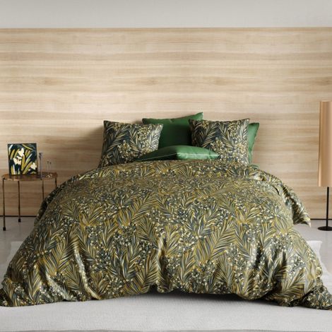 Housse de couette 260x240 NAVA + 2 taies coton Bio 57 fils/cm2 (1/4)