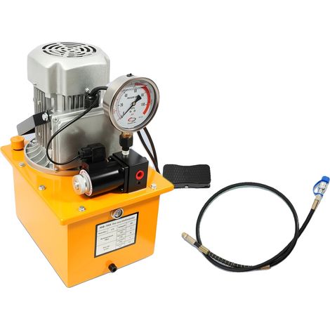 Pompe hydraulique électrique, 750W, 220V, Vitesse 1400 RPM, Pression de travail 2-70 Mpa, Capacité du réservoir de carburant 7L (1/5)