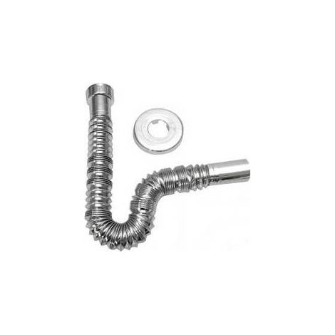 TUBO ESTENSIBILE MAGIKONE CROMATO CON ROSONE 11/4 x 32 BONOM