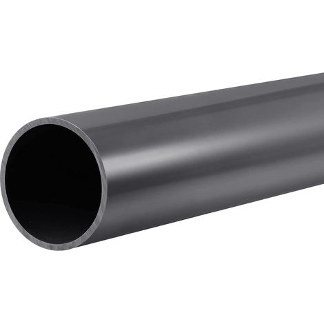 Tuyau Rigide en PVC Rond Tube PVC 56.5mm Diamètre Interne 63 mm Diamètre Externe 0.35m Foncé Gris Haut Impact pour Eau Tube Artisanats (1/5)