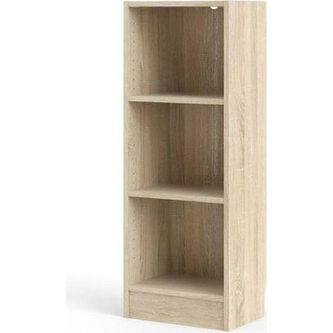 libreria con 2 ripiani tinta quercia - 40.6x26.7x108 cm (1/3)