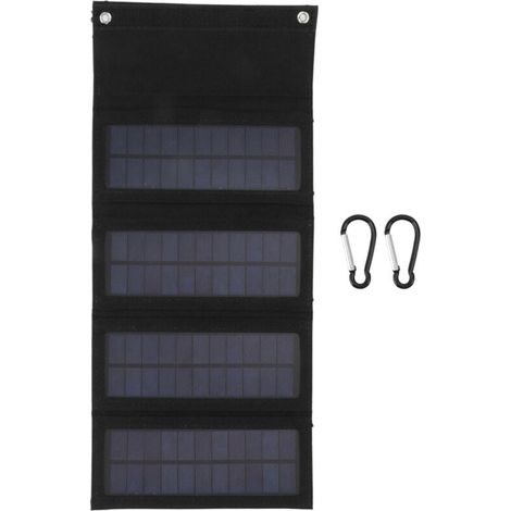 Tragbares, faltbares 40-W-Solarpanel, leicht und hocheffizient für Wandern und Camping (1/4)