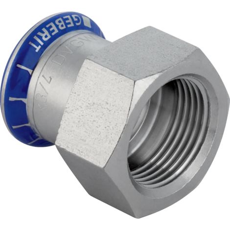 Geberit Mapress Acciaio inossidabile Raccordo di transizione con filettatura interna, DN 40, dø 42 mm, 31814