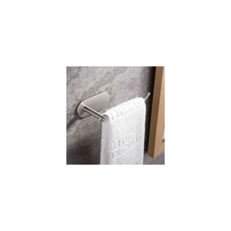Anello portasciugamani autoadesivo – Portasciugamani per bagno, cucina, asta portasciugamani a parete, acciaio inox SUS 304 spazzolato - Crezuo (1/4)