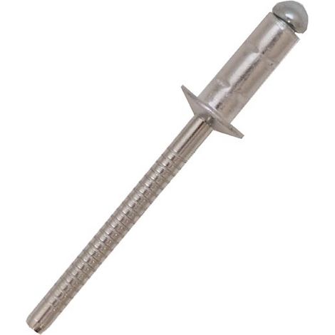 Rivet Acier InoxydableA2 304 Gris longueur 8mm diamètre 3.2mm ( Prix pour Sachet de 100 )