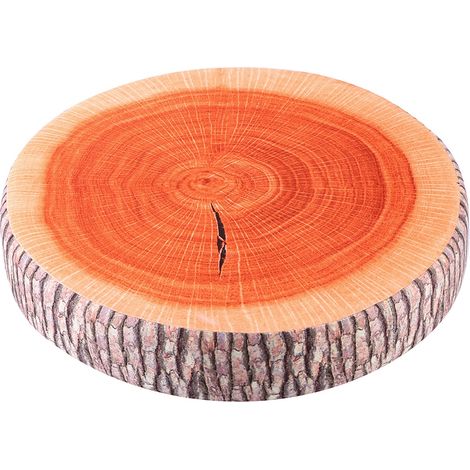 Coussin de siège rond en bois doux pour bureau et chaise (1/5)