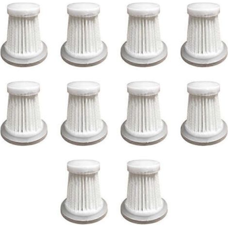 Filtros para aspiradoras de coche (paquete de 10): filtros de repuesto reutilizables y lavables para aspiradoras de mano. (1/5)