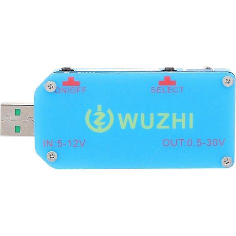 USB-Auf-/Abwärts-Netzteilmodul, Spannungsanhebung 5–12 V auf 0,5–30 V, 2 A, 15 W