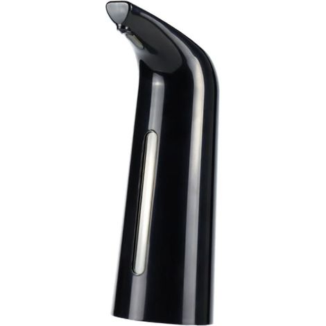 Distributeur automatique de savon liquide, noir, 400 ml, avec capteur infrarouge, sans contact, dimensions 70 x 116 x 214 mm, distributeur intelligent de liquide vaisselle et de gel hydroalcoolique (1/5)