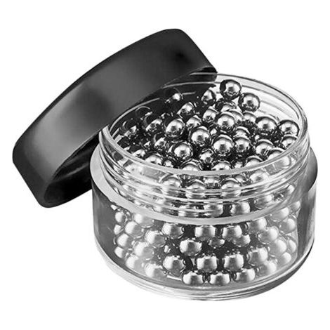 Outils de nettoyage pour carafes à vin et bouteilles : perles de nettoyage en acier inoxydable (1/5)