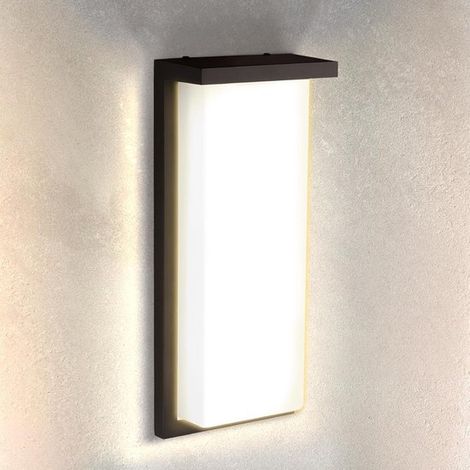 Aplique de pared exterior LED ASD de 14 pulgadas,3 temperaturas de color ajustables,36 vatios 3000-5000K 120Fu,negro