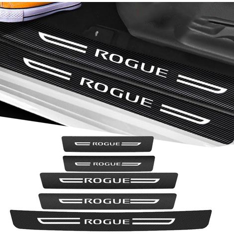 (5 pièces) Film adhésif décoratif compatible avec le logo Nissan Rogue 2023 pour seuil de porte de coffre arrière, protection anti-marche arrière et autocollants de protection (1/5)