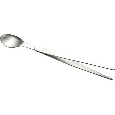 Cuillère en acier inoxydable Mini cuillère de dégustation avec baguettes intégrées, cuillère de dégustation pour chef, idéale pour les hôtels, la maison, la cuisine et les restaurants (20,5 cm)-20.5x2