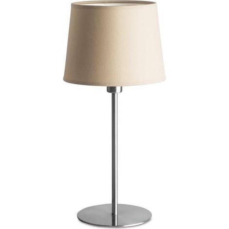 Leds-C4 Bristol - Lampe de table à 1 lumière, nickel satiné, E27