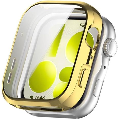 2-in-1-Hülle mit Displayschutzfolie für Huawei Watch Fit 5, Gold (1/5)