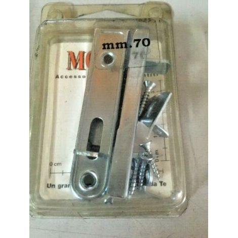 2 PEZZI - CHIAVISTELLI ZINCATI PER MOBILI 70MM CON RISCONTRO