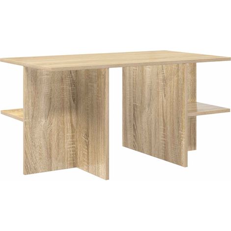 Coffee Table Sonoma Oak 87 x 50 x 45 cm Engineered Wood vidaXL