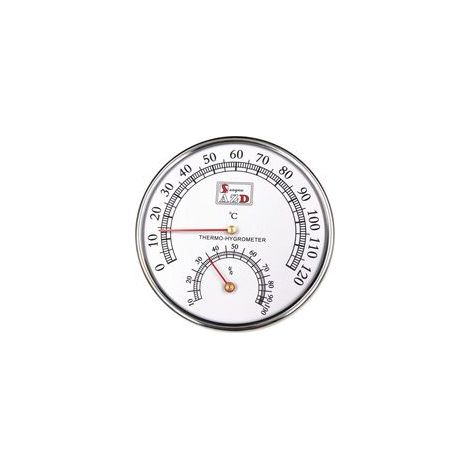 Thermomètre Hygromètre de Salle de Sauna, Mètre Celsius Moniteur pour Ateliers, Piscine, Entrepôts Spa Accessoire de sauna 12.5cm (1/3)