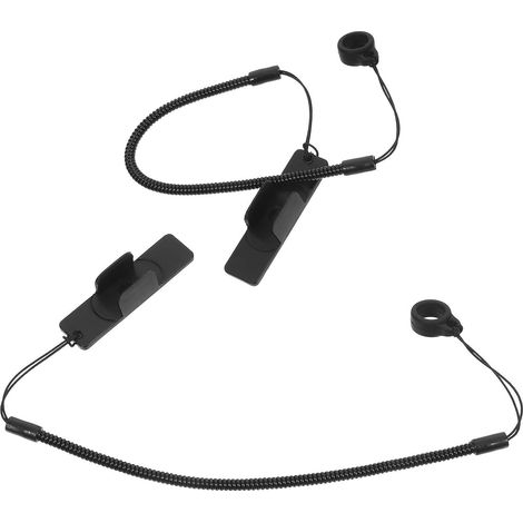 Dragonne Élastique Noire pour Stylets Tactile, Lot de 2, Corde Abs et Silicone Anti-perte, pour Utilisation sur Écrans Tactiles au Bureau (1/5)