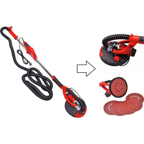 Ponceuse girafe 750W – Vitesse réglable 800-1750 tr/min – Poids léger 4,2 kg – Diamètre plateau 225 mm – Tuyau aspiration 4 m