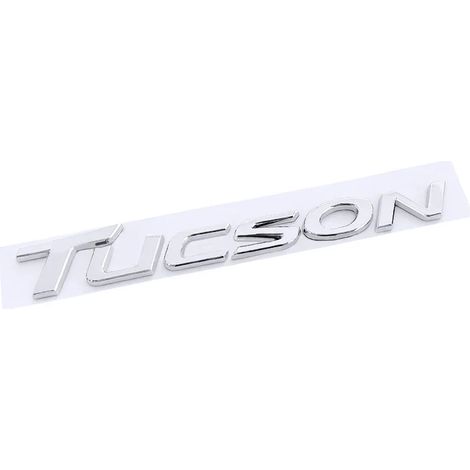 (D---Argent) - Autocollant badge arrière de coffre de voiture en ABS, compatible avec Hyundai ELANTRA, SANTAFE, TUCSON et SONATA. Logo, emblème et accessoire extérieur. (1/5)