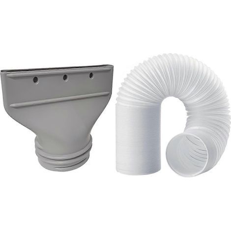 Raccord de tuyau d'évacuation pour climatiseur portable, adaptateur de fenêtre pour climatiseurs mobiles, convient aux diamètres de 130 mm. (1/5)